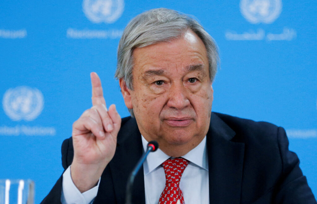 File Photo: United Nations Secretary General Antonio Guterres Attends A Press Conference In Nairobi